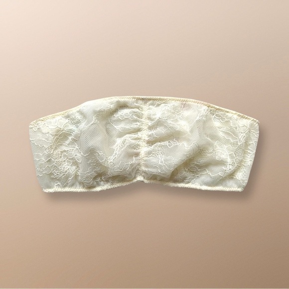 Kimchi Blue Urban Outfitters Yellow Cream Lace Bandeau S - Picture 5 of 11